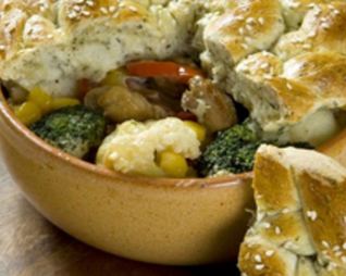 Жаркое с ароматной крышечкой