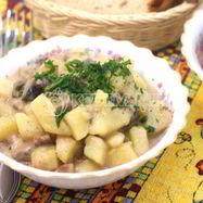 Рецепт Жаркого с грибами и сметаной