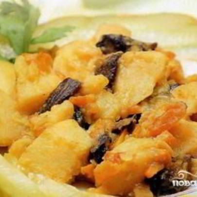 Жаркое с грибами