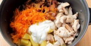 жаркое с грибами