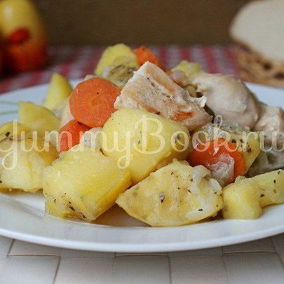 Жаркое с курицей в мультиварке