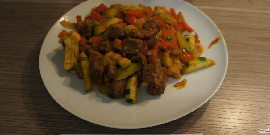 Рецепт жаркого с овощами и говядиной