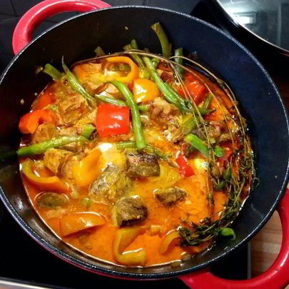 Жаркое со стручковой фасолью