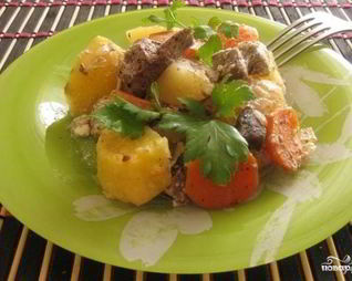 Жаркое в рукаве в духовке