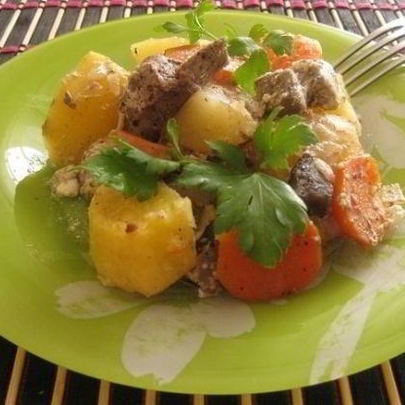 Жаркое в рукаве в духовке