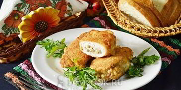 куриные зразы с грибами