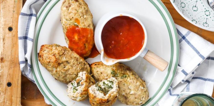 Рецепт мясных зраз с сыром и травами