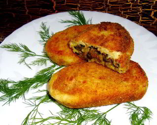 Постные картофельные зразы