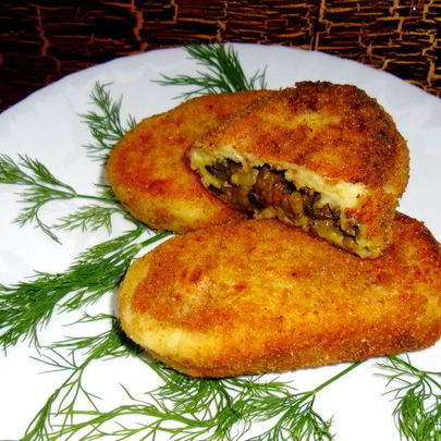 Постные картофельные зразы