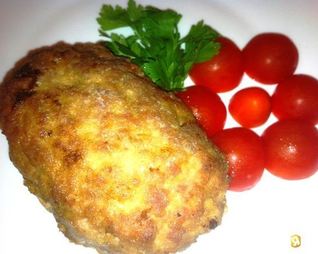 Зразы фаршированные грибами и яйцом