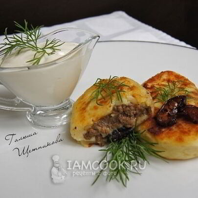 Зразы картофельные с фаршем