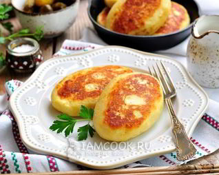 Зразы картофельные с капустой