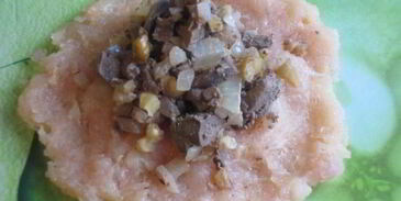 зразы с куриной печенью и орехами