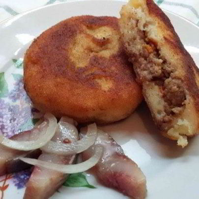 Зразы с куриным фаршем