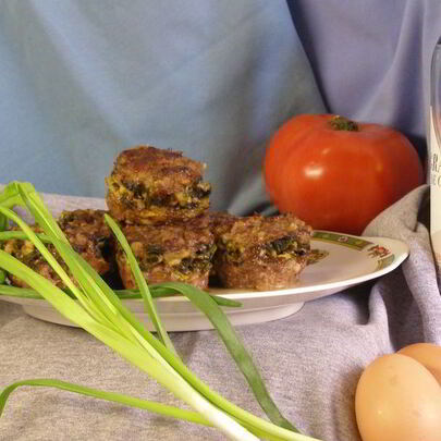 Зразы с луком и яйцом