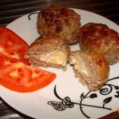 Зразы с рисом и яйцом