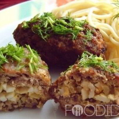 Зразы с яйцом