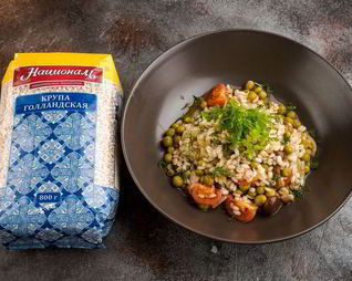 Ароматная каша с лесными грибами