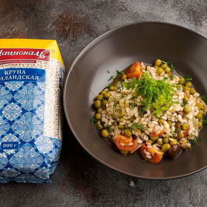 Ароматная каша с лесными грибами