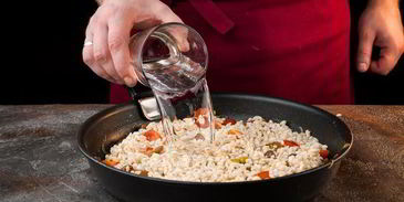 ароматная каша с лесными грибами