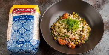 ароматная каша с лесными грибами