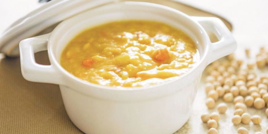 Рецепт гороховой каши с луком