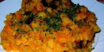 гороховая каша с мясом в мультиварке