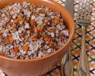 Быстрая гречневая каша с грибами