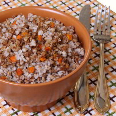 Быстрая гречневая каша с грибами