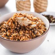 Рецепт Дробленой гречки с вешенками