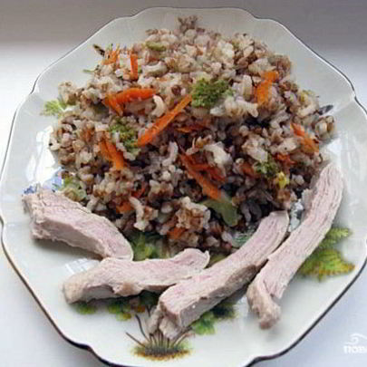 Гречка с брокколи