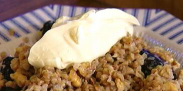 гречка с черносливом и грецкими орехами