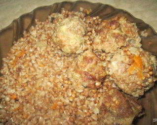 Гречка с фаршем в духовке