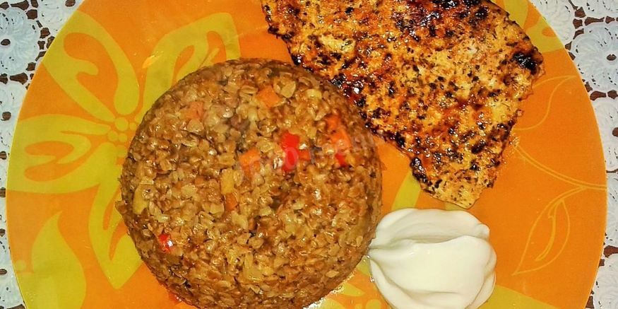 Рецепт гречки с грибами в микроволновке