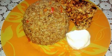 гречка с грибами в микроволновке