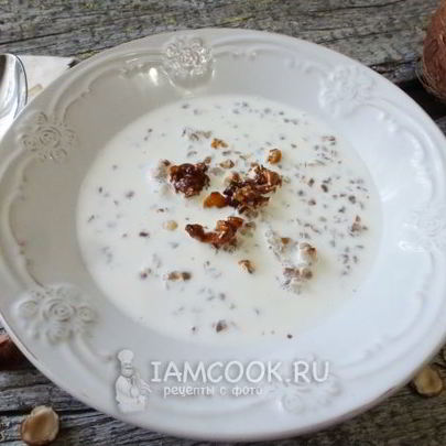 Гречка с кокосовым молоком и фундуком