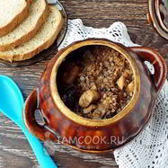 Рецепт Гречки с курицей в горшочке в духовке