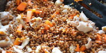 гречка с курицей в горшочке