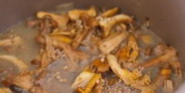 гречка с лисичками в мультиварке