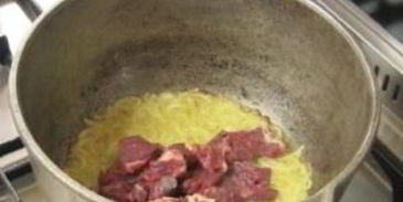 гречка с мясом в казане