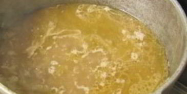 гречка с мясом в казане