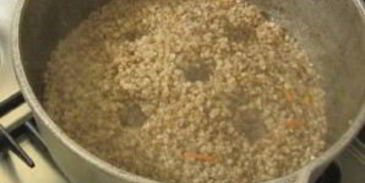 гречка с мясом в казане