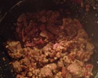 Гречка с мясом в мультиварке