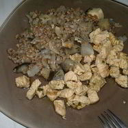 Рецепт Гречки с овощами и индейкой