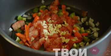 гречка с овощами