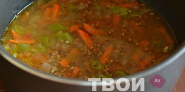 гречка с овощами