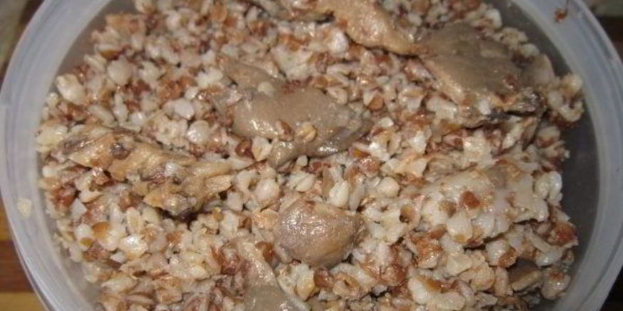 Рецепт гречки с вешенками