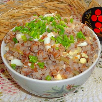 Гречка с яйцом