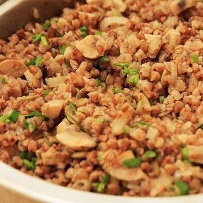 Гречка, запеченная с грибами