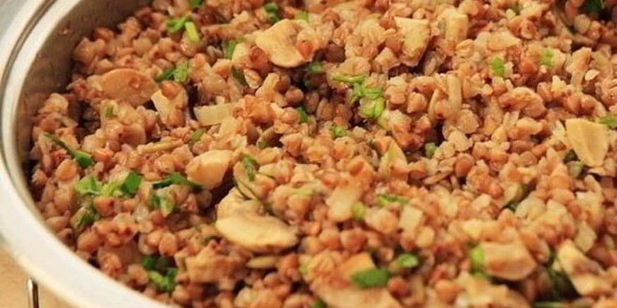 Рецепт гречки, запеченной с грибами